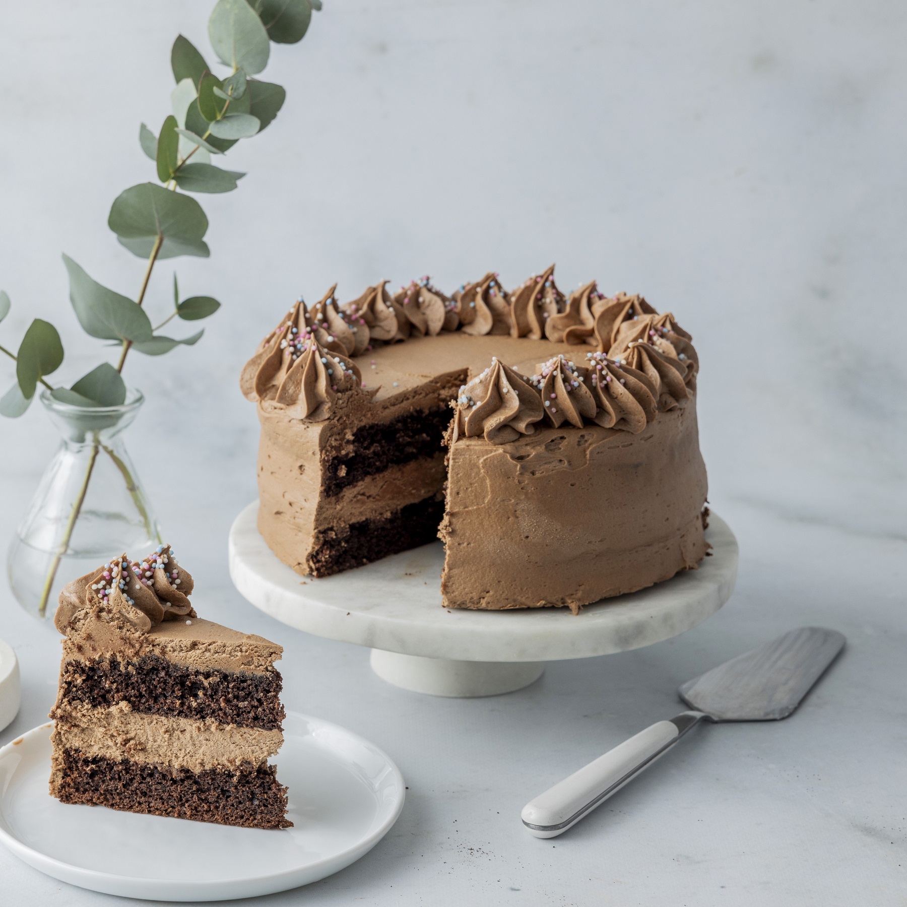 Sjokoladekake - 8 biter