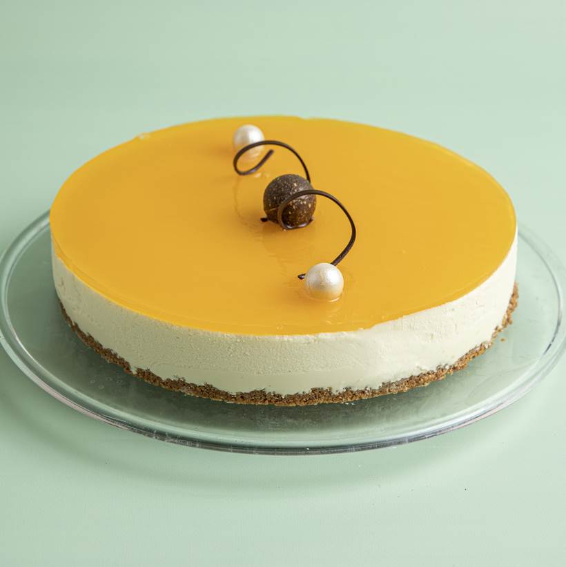 Ostekake med pasjonsfrukt